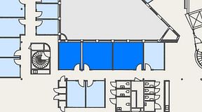 
							Planritning för Convendum Stampgatan 14, 3 privata rum, 53 m²