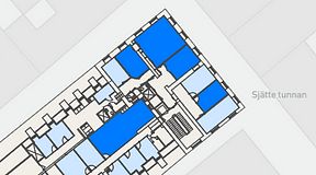 
							Planritning för Spaces Gamla Stan, 5 privata rum, 150 m²