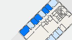 
							Planritning för Regus Nynäshamn, 5 privata rum, 65 m²
