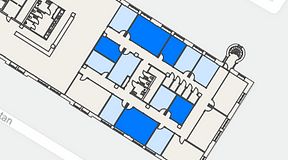 
							Planritning för Convendum Sundbyberg, 5 privata rum, 113 m²