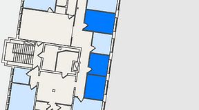 
							Planritning för Hagalunds Kontorshotell, Industrivägen 19, 3 privata rum, 33 m²
