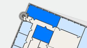 
							Planritning för FASTOFFICE Johanneslundsvägen 12, 2 privata rum, 75 m²
