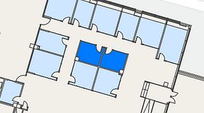 
							Planritning för Spaces Umami Park Sundbyberg, 2 privata rum, 22 m²