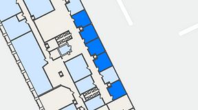 
							Planritning för The Works Västra Järnvägsgatan, 5 privata rum, 92 m²