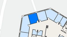 
							Planritning för Spaces Göteborg Gamlestan, 1 privata rum, 18 m²