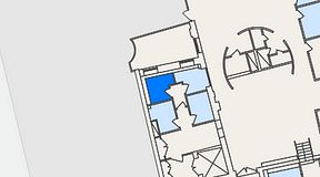 Planritning för THE WORKS Ringvägen, 1 privata rum, 6 m²