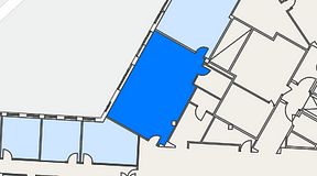 Planritning för Dospace Alfa, 1 privata rum, 62 m²