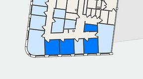 
							Planritning för United Spaces Nordenskiöldsgatan 24, 4 privata rum, 48 m²