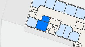 Planritning för Växthuset Skomakaregatan, 2 privata rum, 31 m²