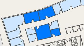 
							Planritning för Mindpark Mölndal, 4 privata rum, 71 m²