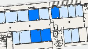 
							Planritning för Convendum Kungsgatan 9, 4 privata rum, 44 m²