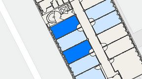 
							Planritning för Convendum Vegagatan 14, 2 privata rum, 38 m²