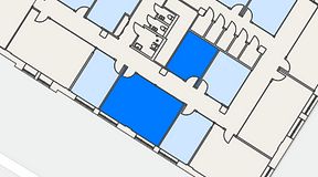 
							Planritning för Convendum Sundbyberg, 2 privata rum, 45 m²