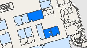 
							Planritning för United Spaces Östra Hamngatan, 3 privata rum, 35 m²