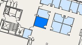
							Planritning för Spaces Umami Park Sundbyberg, 1 privata rum, 17 m²