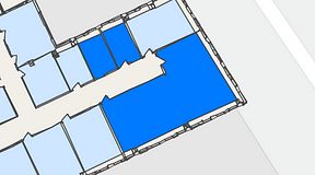 
							Planritning för United Spaces Waterfront Klarabergsviadukten, 3 privata rum, 99 m²