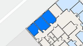 
							Planritning för Easy Office Kungsängen, 3 privata rum, 45 m²