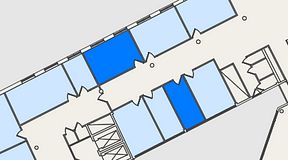 Planritning för Convendum Spårvagnshallarna, 2 privata rum, 37 m²