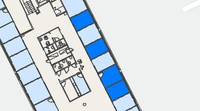 
							Planritning för Convendum Västra Järnvägsgatan 3, 4 privata rum, 41 m²