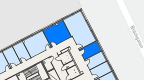 
							Planritning för Spaces Hyllie Vista, 2 privata rum, 27 m²