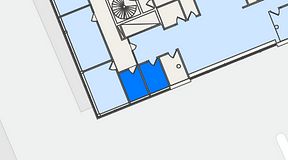 
							Planritning för Entreprenörsgatan Lindholmspiren, 2 privata rum, 24 m²