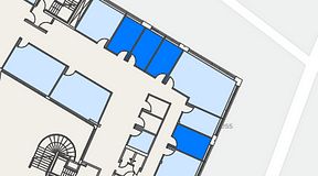 
							Planritning för Spaces Göteborg Gamlestan, 4 privata rum, 40 m²