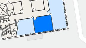 Planritning för CoW Hammarby Sjöstad, 1 privata rum, 35 m²