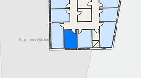 
							Planritning för Regus Täby, 1 privata rum, 11 m²