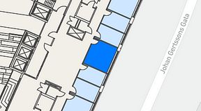 
							Planritning för Spaces Göteborg Gamlestan, 1 privata rum, 18 m²