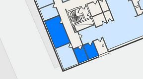 
							Planritning för Entreprenörsgatan Lindholmspiren, 3 privata rum, 50 m²