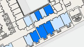 
							Planritning för 7A Posthuset, Vasagatan 28, 5 privata rum, 85 m²