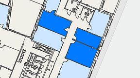 
							Planritning för Regus Östermalmstorg, 3 privata rum, 64 m²