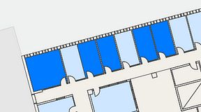 
							Planritning för Regus Lidingö, 5 privata rum, 60 m²