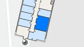 
							Planritning för FirstOffice Mobilia, 1 privata rum, 25 m²