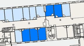 
							Planritning för Convendum Kungsgatan 9, 5 privata rum, 74 m²