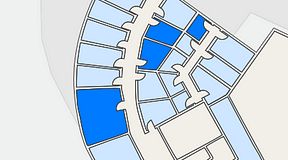 Planritning för Quick Office Bromma Blocks, 4 privata rum, 49 m²