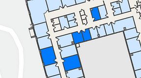 
							Planritning för United Spaces Östra Hamngatan, 5 privata rum, 66 m²