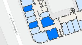 
							Planritning för Regus Adelgatan 21, 4 privata rum, 47 m²