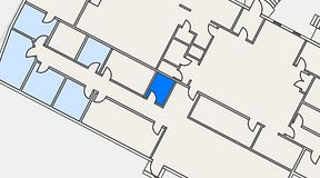 Planritning för Blivande, 1 privata rum, 6 m²