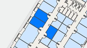 
							Planritning för Convendum Sundbyberg, 3 privata rum, 41 m²