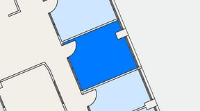 
							Planritning för FASTOFFICE Södertälje, 1 privata rum, 16 m²