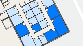 
							Planritning för Spaces Hyllie Vista, 5 privata rum, 91 m²