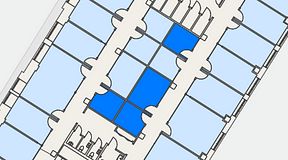 
							Planritning för Convendum Sundbyberg, 4 privata rum, 35 m²