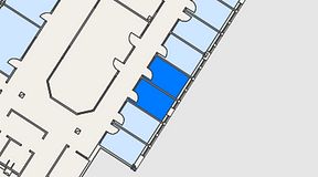Planritning för Easy Office Skarpnäck, 2 privata rum, 16 m²