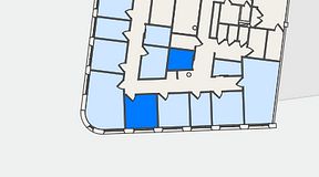 Planritning för United Spaces Nordenskiöldsgatan 24, 2 privata rum, 21 m²