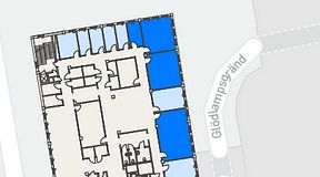 
							Planritning för CoW Hammarby Sjöstad, 4 privata rum, 102 m²