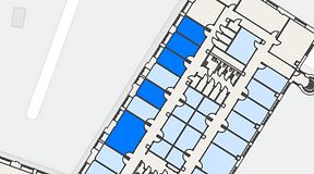 
							Planritning för Convendum Sundbyberg, 5 privata rum, 92 m²