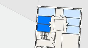 Planritning för FirstOffice Åby Arena, 2 privata rum, 28 m²