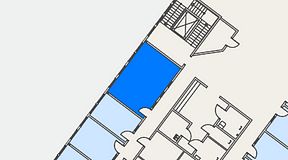 Planritning för Easy Office Uppsala, 1 privata rum, 25 m²