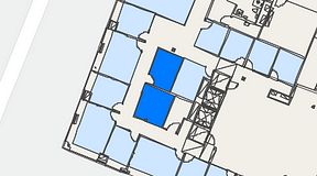 
							Planritning för Regus Östermalmstorg, 2 privata rum, 17 m²